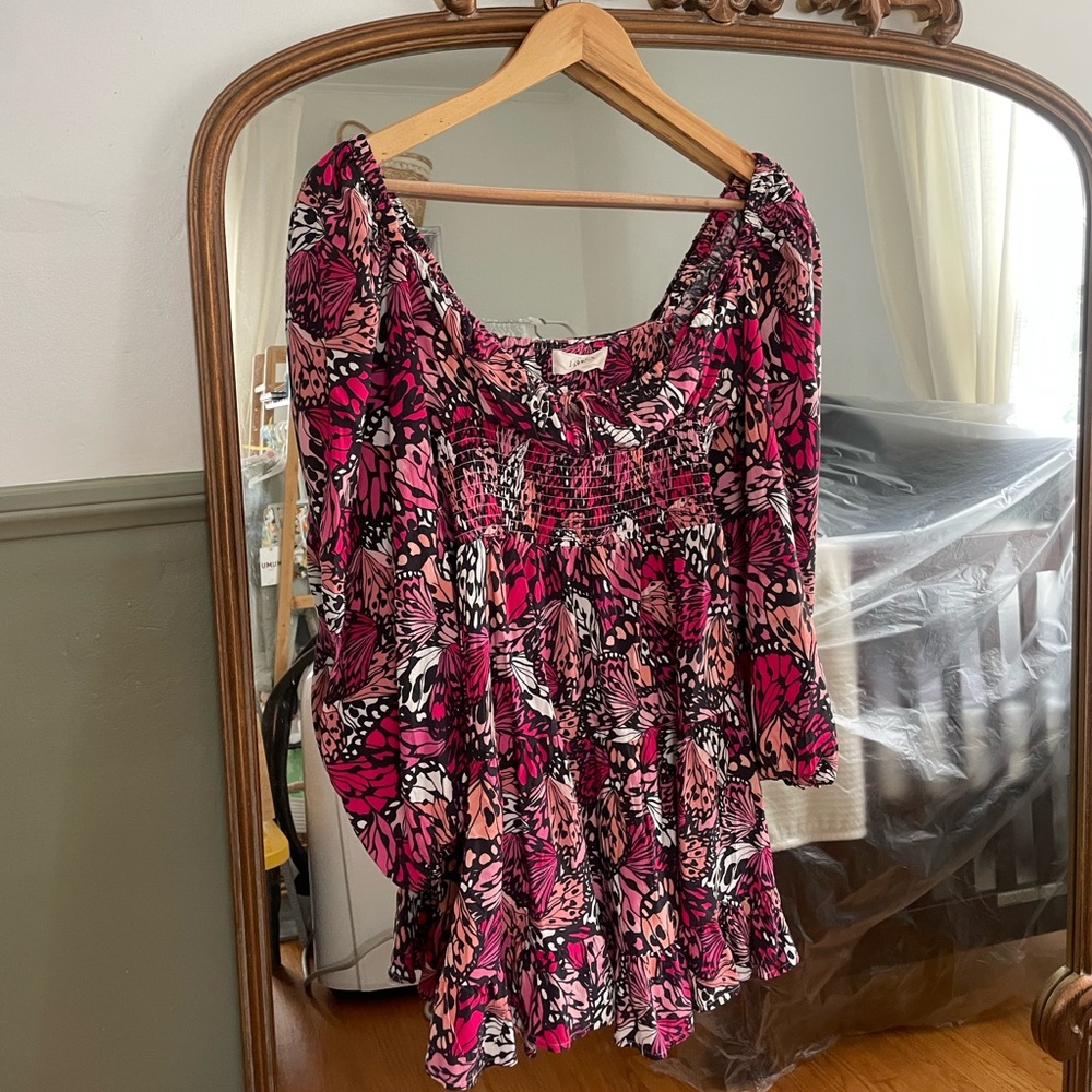 L Space Cassidy Cover-Up Mini Dress XS